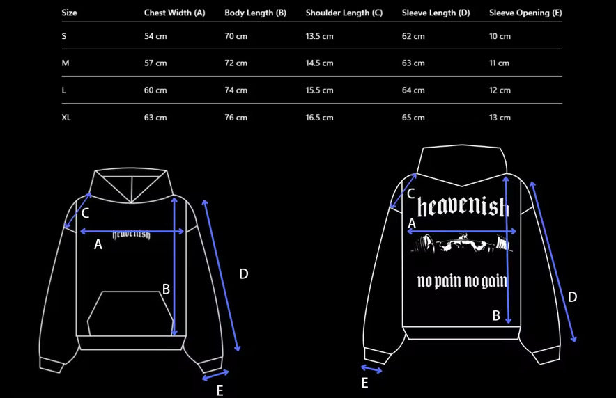 NO PAIN NO GAIN HOODIE