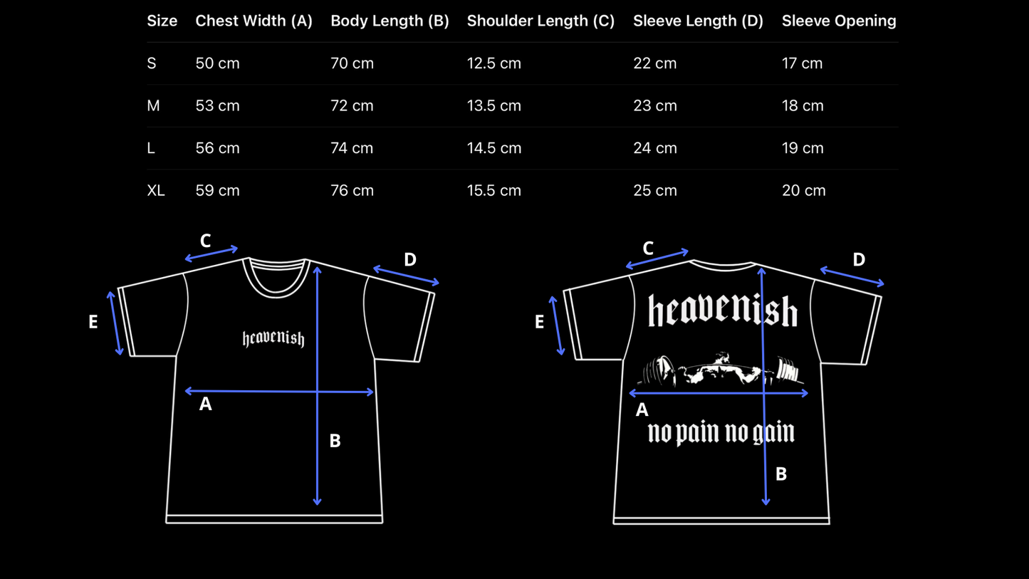 NO PAIN NO GAIN T-SHIRT